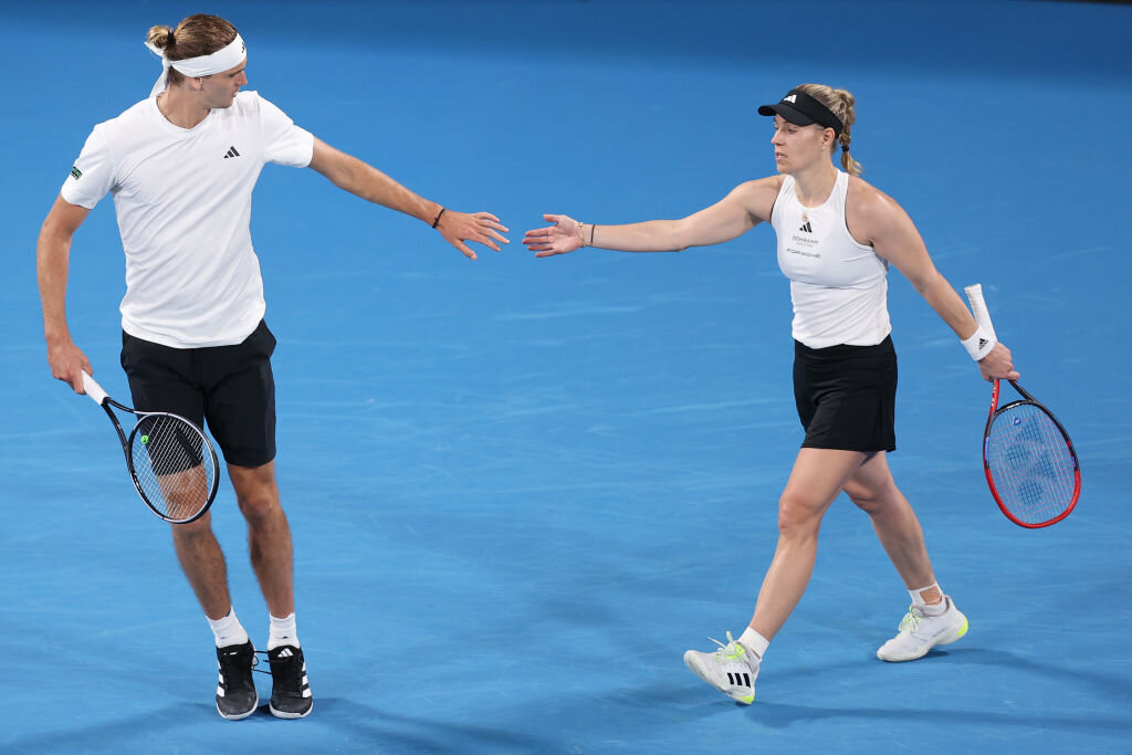 Das Neue Dream Team Zverev Und Kerber Gewinnen Mixed Doppel Beim