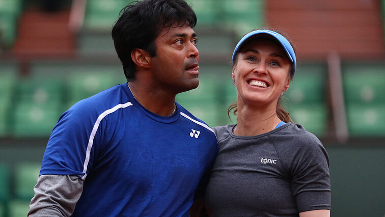 Leander Paes und Martina Hingis 2016 in Roland Garros