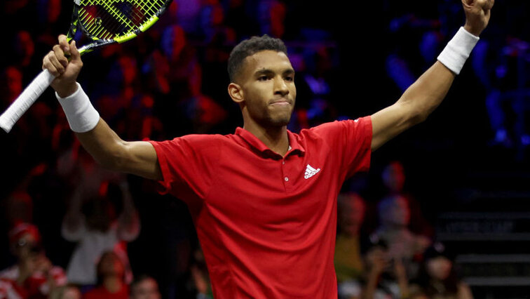 Félix Auger-Aliassime (here at the Laver Cup in London) also had reason to celebrate in Florence