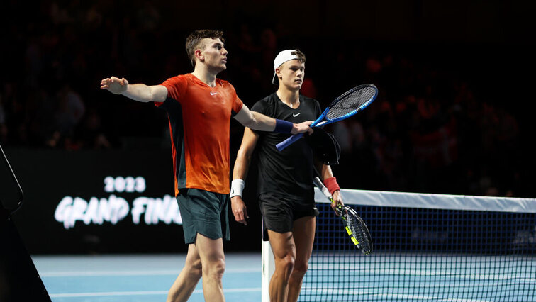 Jack Draper (l.) und Holger Rune stehen im Halbfinale beim Masters in Indian Wells.