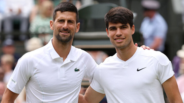 Novak Djokovic führt im Head-to-Head gegen Carlos Alcaraz mit 4:3-Siegen