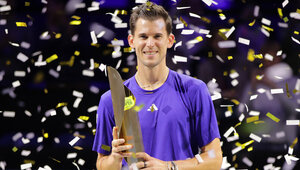 Dominic Thiem am Sonntagabend in der Wiener Stadthalle