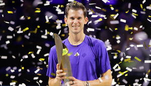 Dominic Thiem am Sonntagabend in der Wiener Stadthalle