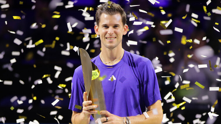 Dominic Thiem am Sonntagabend in der Wiener Stadthalle