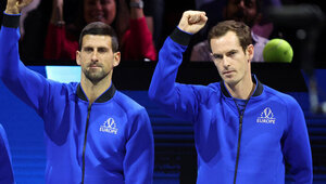 Beim Laver Cup 2022 haben Novak Djokovic und Andy Murray auch gemeinsam gejubelt