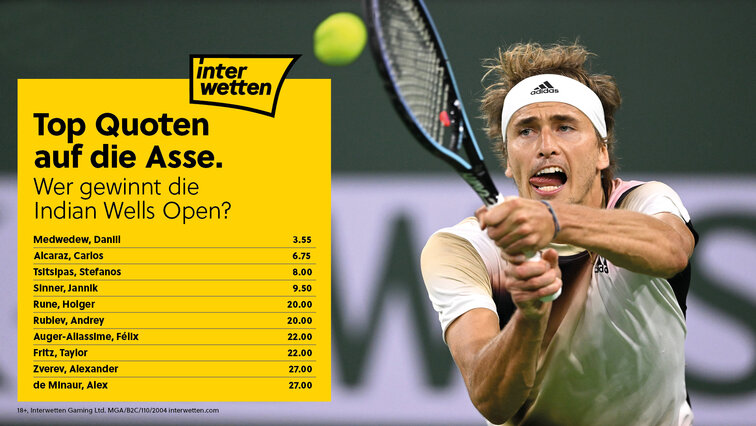 Diese Quoten gibt es in Indian Wells vor Turnierbeginn bei Interwetten