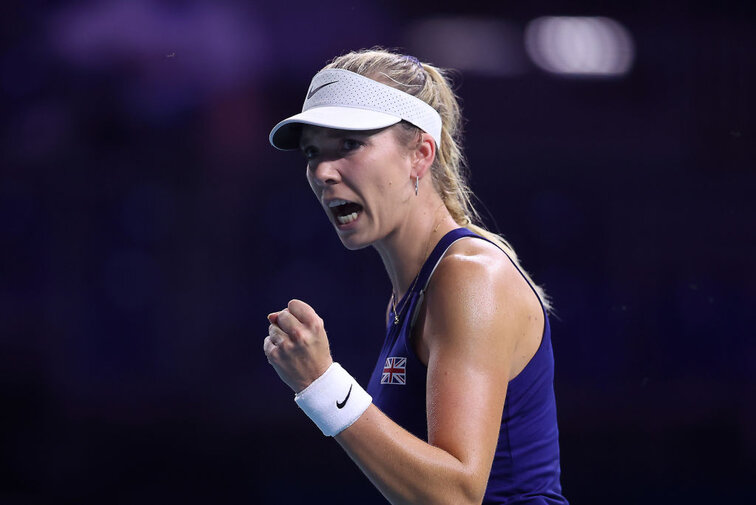 Die Britin Katie Boulter besiegte im zweiten Einzel Laura Siegemund in zwei klaren Sätzen