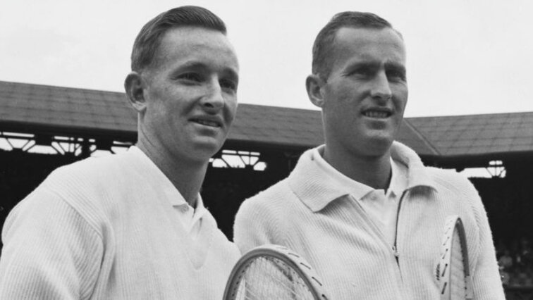 Rod Laver und Neal Fraser