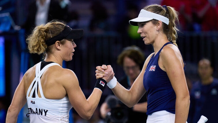 Und das war's auch schon wieder für Laura Siegemund und das deutsche Team ...