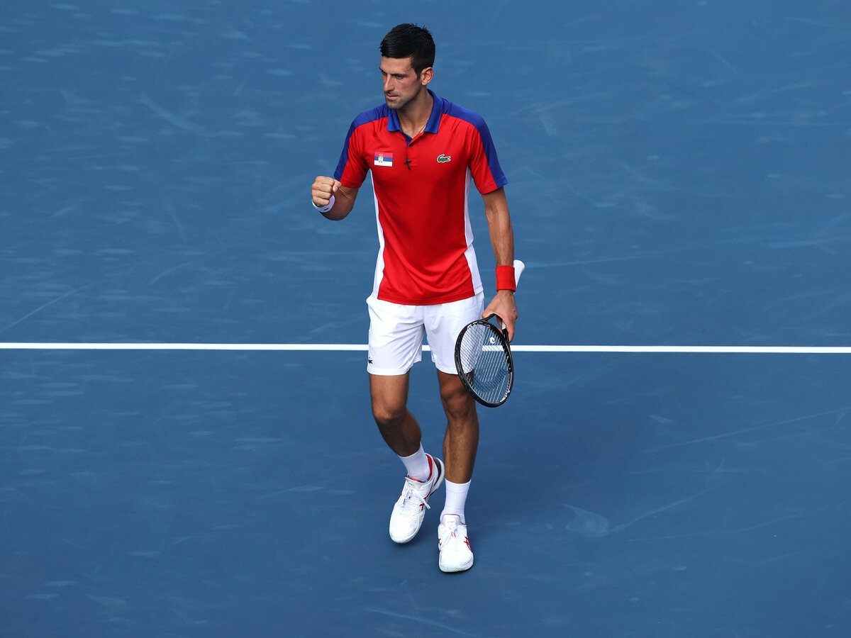 Olympia Novak Djokovic hochkonzentriert, hochmotiviert, hochdekoriert · tennisnet