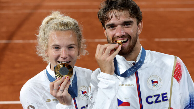 Sportlich golden unterwegs, privat wieder getrennt: Katerina Siniakova und Tomas Machac