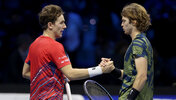 Casper Ruud und Andrey Rublev kämpfen um die ATP Finals