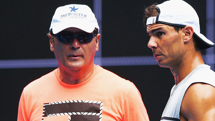 Toni Nadal zu Zeiten, als er noch Coach seines Neffen Rafael war