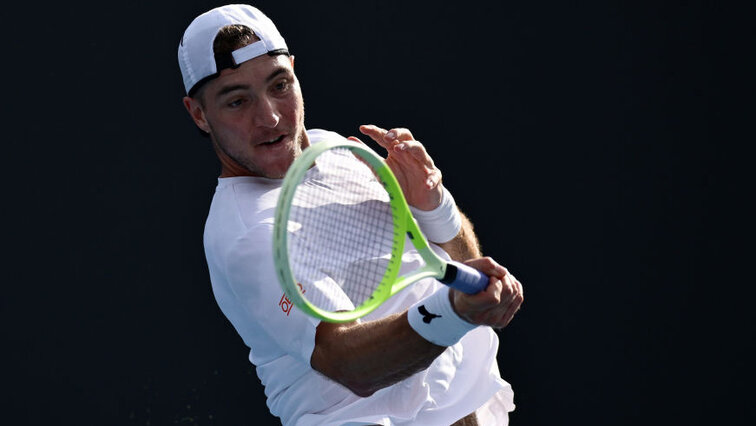 Jan-Lennard Struff am Montag bei den Australian Open 2025