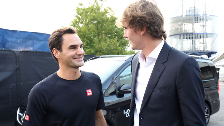 Roger Federer und Alexander Zverev verstehen sich bestens