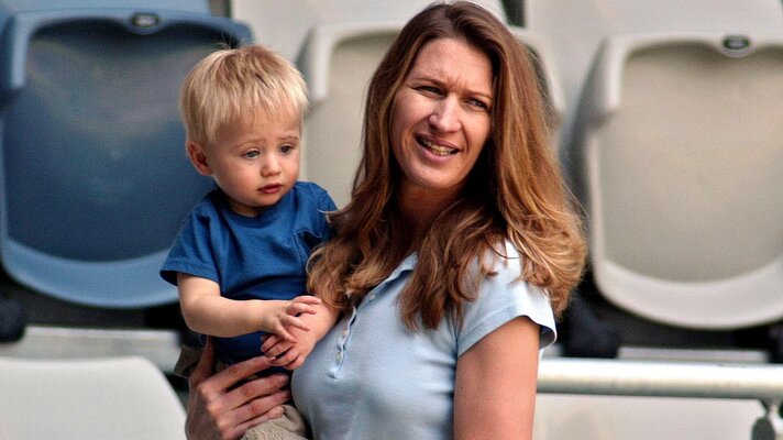 Mama Steffi with the very young Jaden Gil