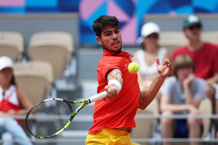 Carlos Alcaraz am Freitag in Roland-Garros