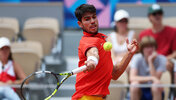 Carlos Alcaraz am Freitag in Roland-Garros