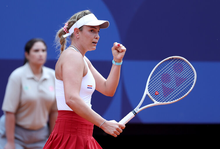 Donna Vekic hat mit dem YONEX VCORE Sand Beige in Paris bei den Olympischen Spielen Silber geholt