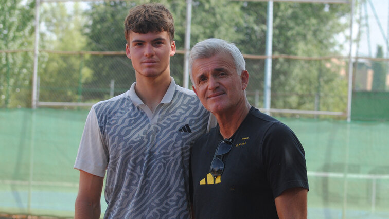 Pavlos und Apostolos Tsitsipas in Madrid