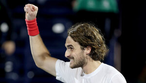 Stefanos Tsitsipas krönte sich am Samstag zum Champion in Dubai.