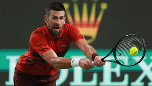 Novak Djokovic hat sich mit Roman Safiullin nicht lange aufgehalten