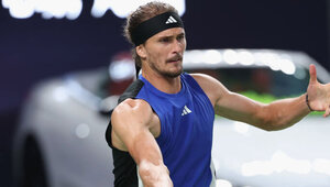 Alexander Zverev am Mittwoch in Shanghai