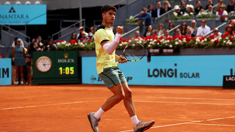 Carlos Alcaraz kann das Turnier in Madrid zum dritten Mal in Folge gewinnen.