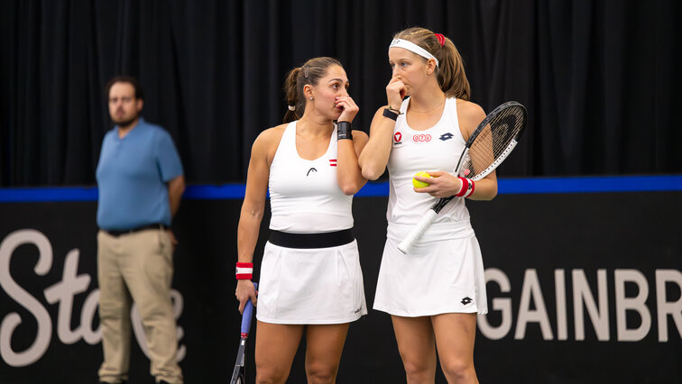 Tamira Paszek und Sinja Kraus unterlagen knapp im Doppel.