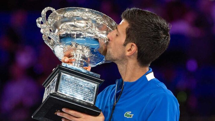 Platz 6: Novak Djokovic wird seine Bilanz von 73 Titeln noch ausbauen