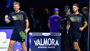 Kevin Krawietz und Tim Pütz nach dem Sieg gegen Simone Bolelli und Andrea Vavassori in Turin