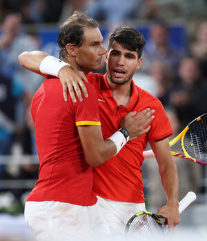 Rafael Nadal und Carlos Alcaraz treten in der kommenden Woche für Spanien an