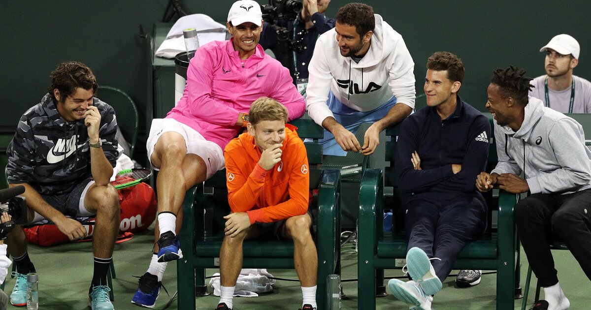 ATP Rafael Nadal at the Tie Break Tens in Indian Wells ·