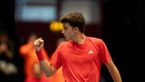 Turnierfavorit Luca Nardi besiegte Landsmann Giulio Zeppieri und steht im Einzelfinale der Koblenz Open.