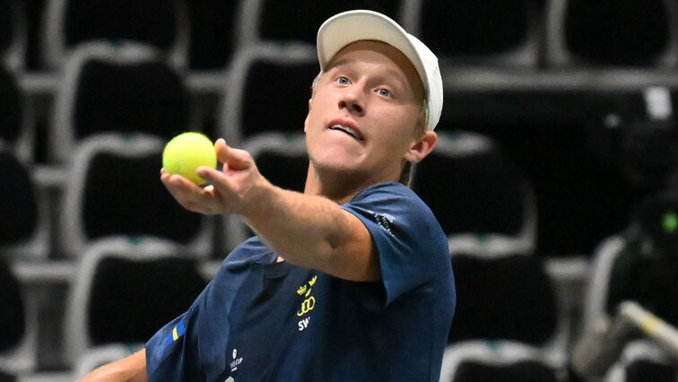 Leo Borg hat nun schon einen Davis-Cup-Einsatz in seiner Bilanz stehen