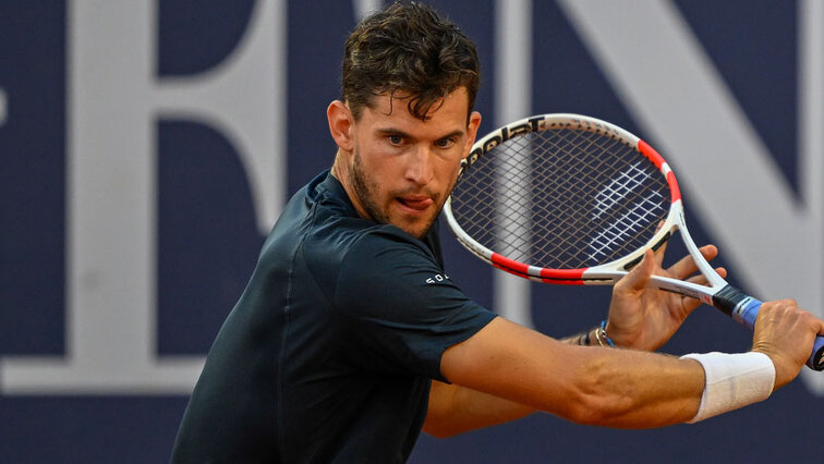 Dominic Thiem am Dienstagabend in Kitzbühel