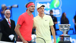 In Las Vegas kommt es im März zu einem Wiedersehen von Alexander Zverev und Jannik Sinner.