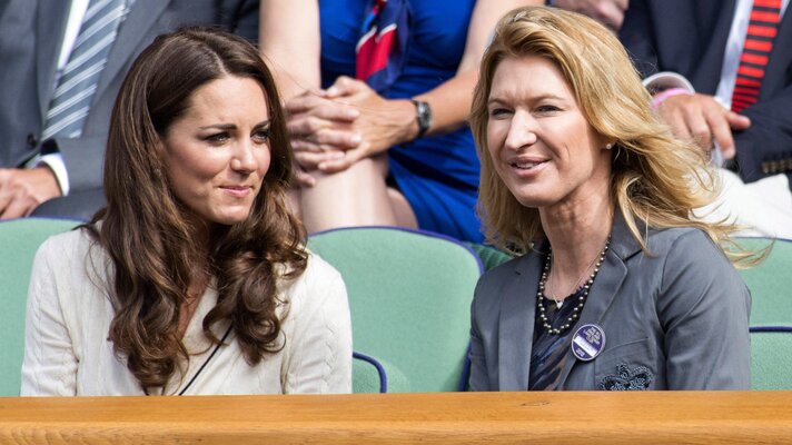 With Princess Kate at Wimbledon