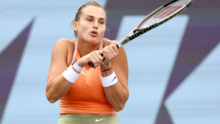 Aryna Sabalenka muss um ihren Finalplatz zittern