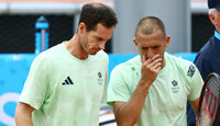 Andy Murray und Dan Evans beim Training in Roland-Garros