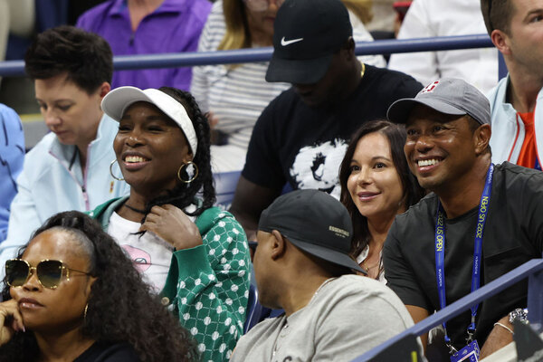 Tiger Woods with Venus Williams