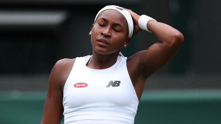 Am Wimbledon-Aus gegen Sofia Kenin hat Coco Gauff zu kauen gehabt