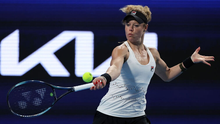 Laura Siegemund am Montag in Perth