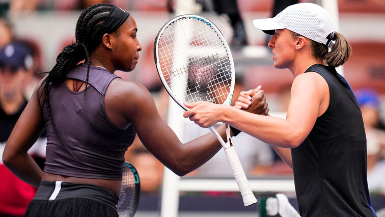 Zwei Heimsiegerinnen unter sich: Coco Gauff und Iga Swiatek