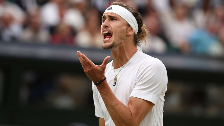 Alexander Zverev am Montag in Wimbledon