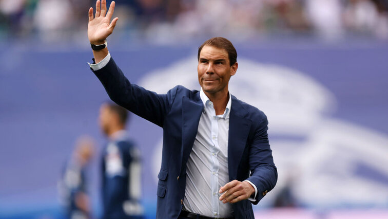 Rafael Nadal am Samstag im Estadio Santiago Bernabeu