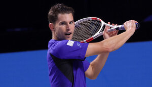 Dominic Thiem am Sonntagabend in der Wiener Stadthalle 