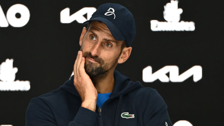 Novak Djokovic nach seinem Ausscheiden in Melbourne