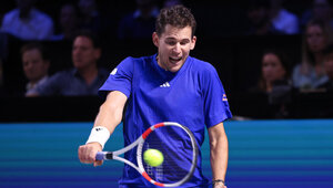 Dominic Thiem bei seinem Paradeschlag