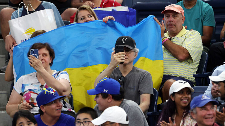 Die russische Invasion in der Ukraine wird auch bei den Australian Open 2024 thematisiert.